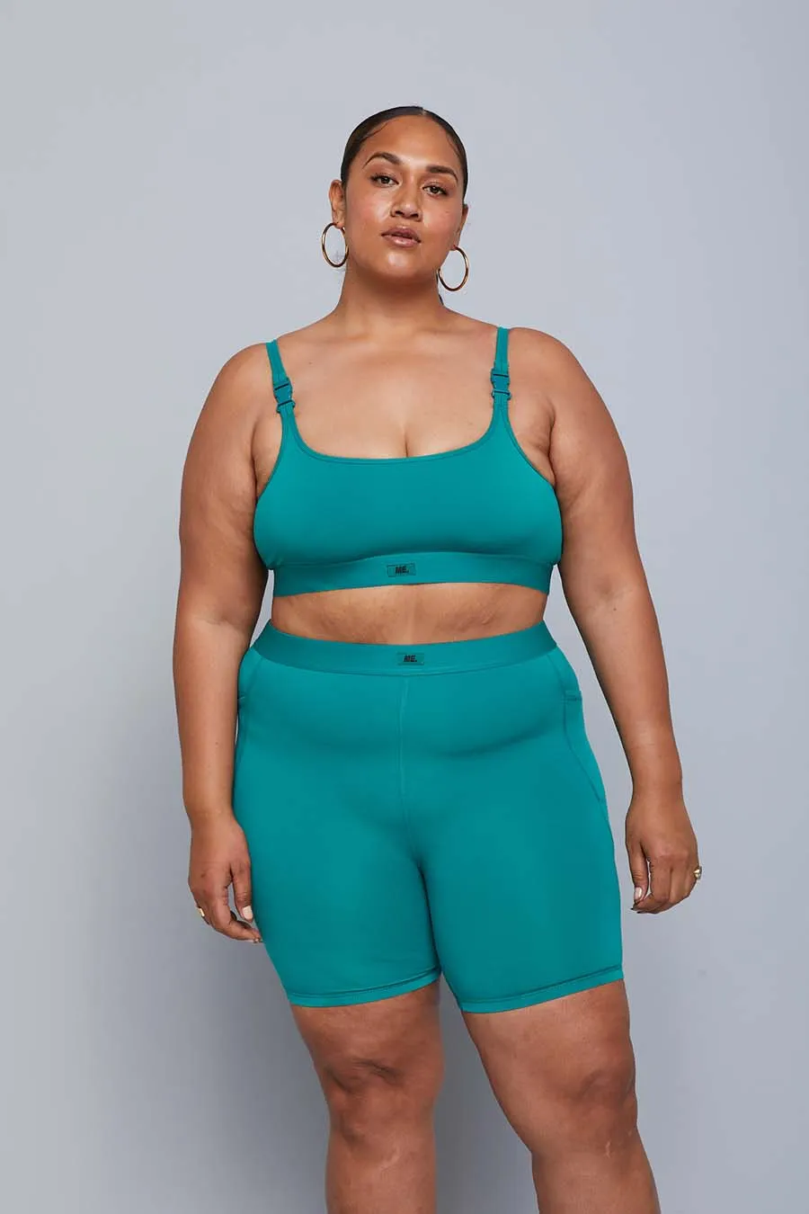 ME. Teal Bike Short