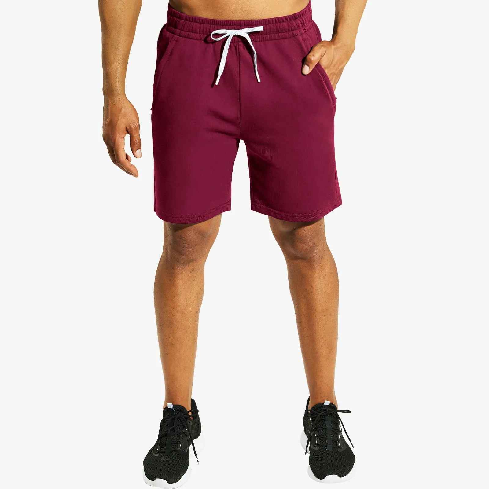 Men's Cotton Sweat Shorts 7 Inch Lounge Jersey Shorts