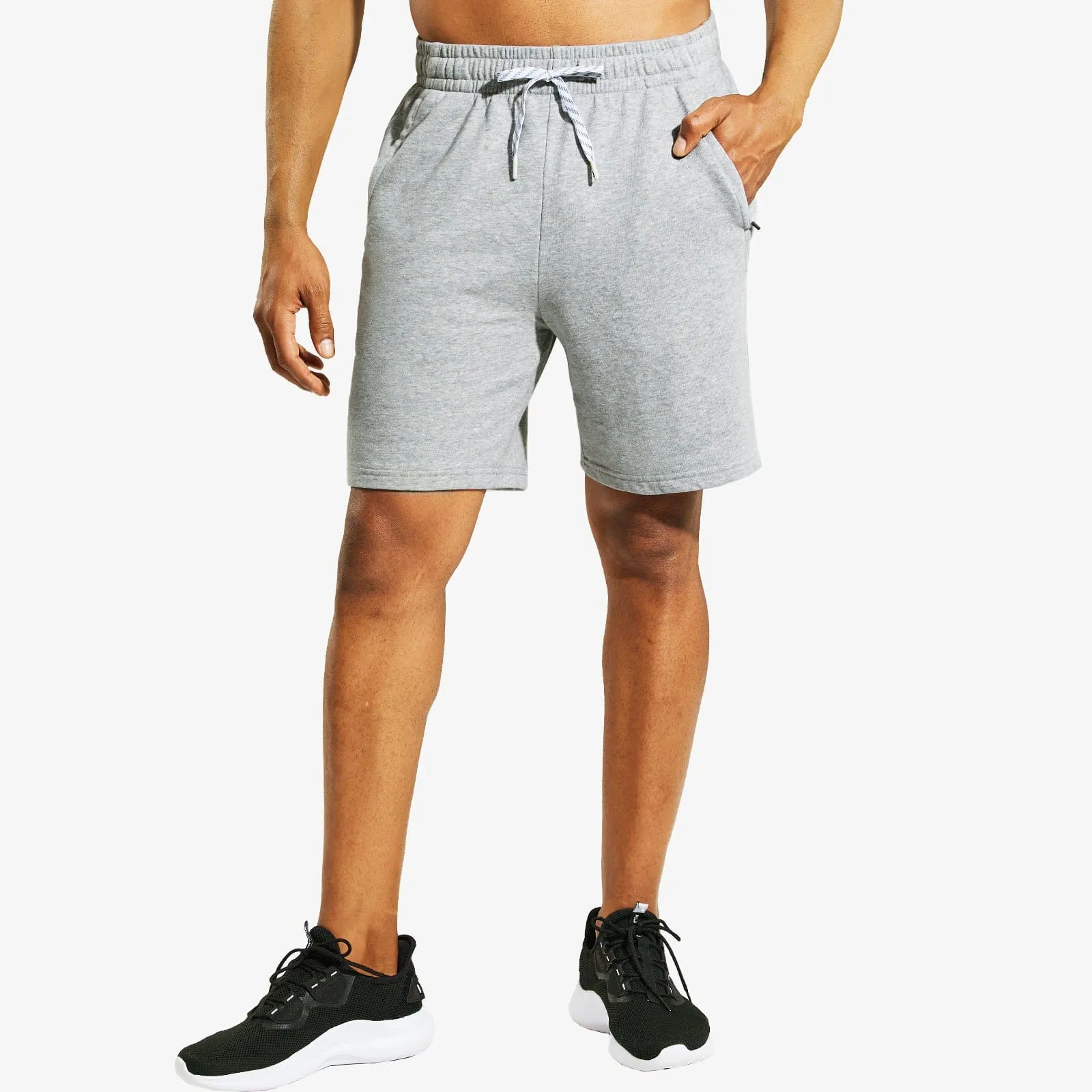 Men's Cotton Sweat Shorts 7 Inch Lounge Jersey Shorts