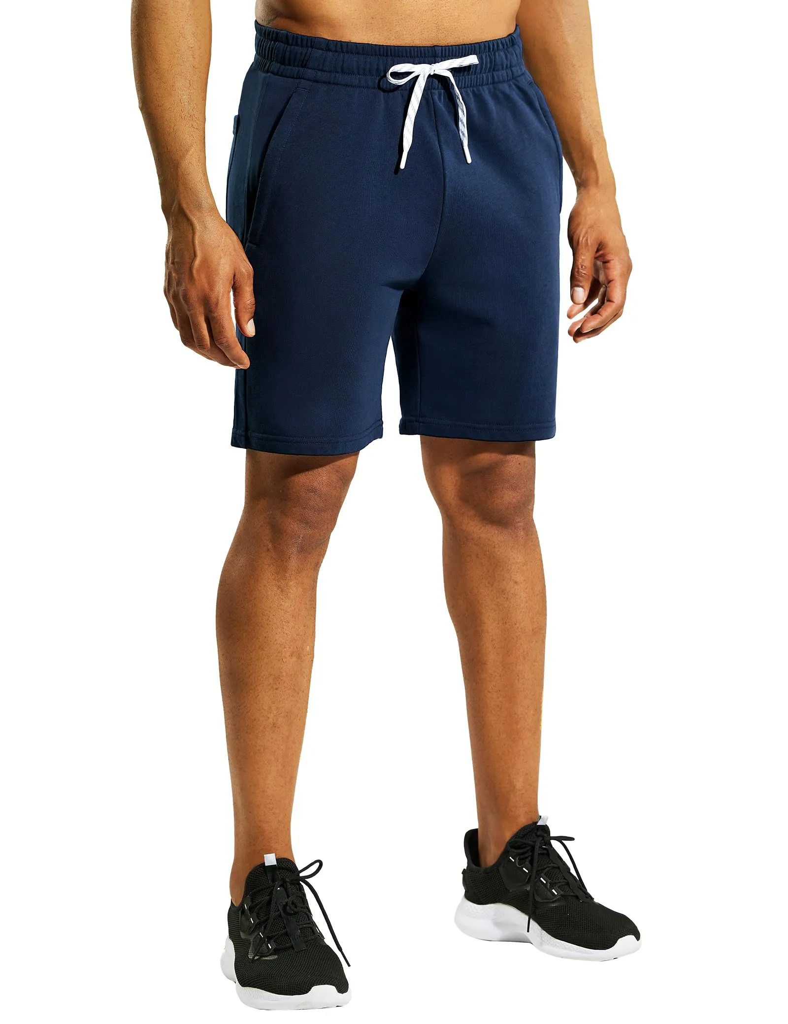 Men's Cotton Sweat Shorts 7 Inch Lounge Jersey Shorts