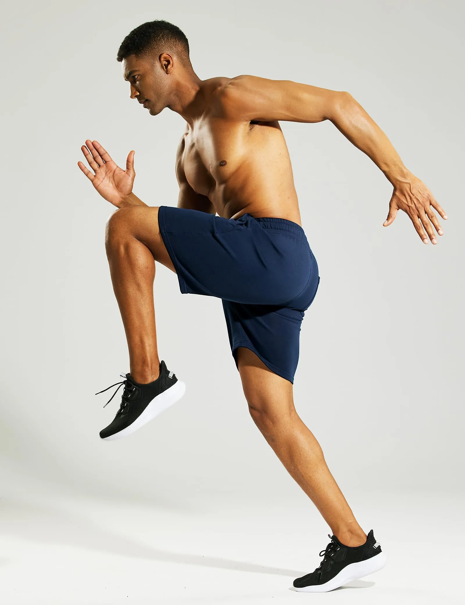 Men's Cotton Sweat Shorts 7 Inch Lounge Jersey Shorts