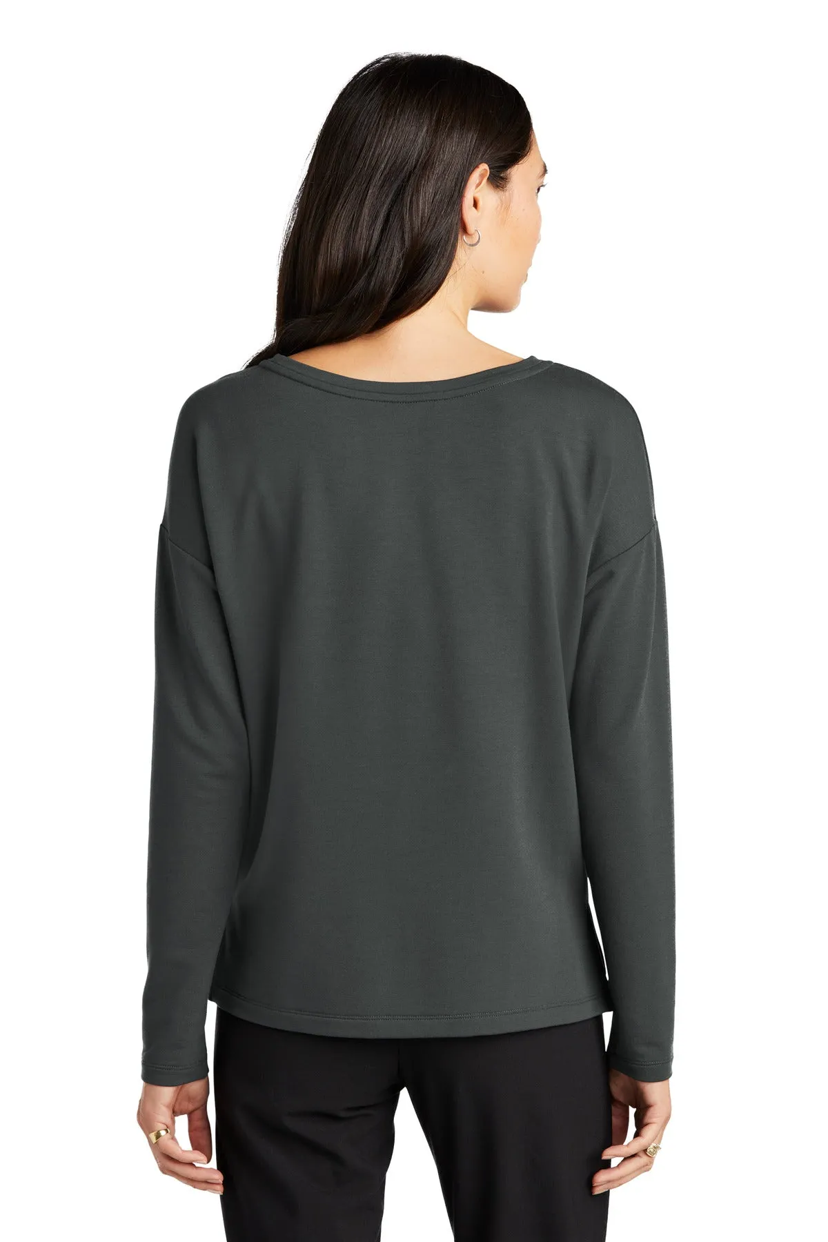 Mercer Mettle Women's Stretch Drop Shoulder Pullover MM3013 Anchor Grey