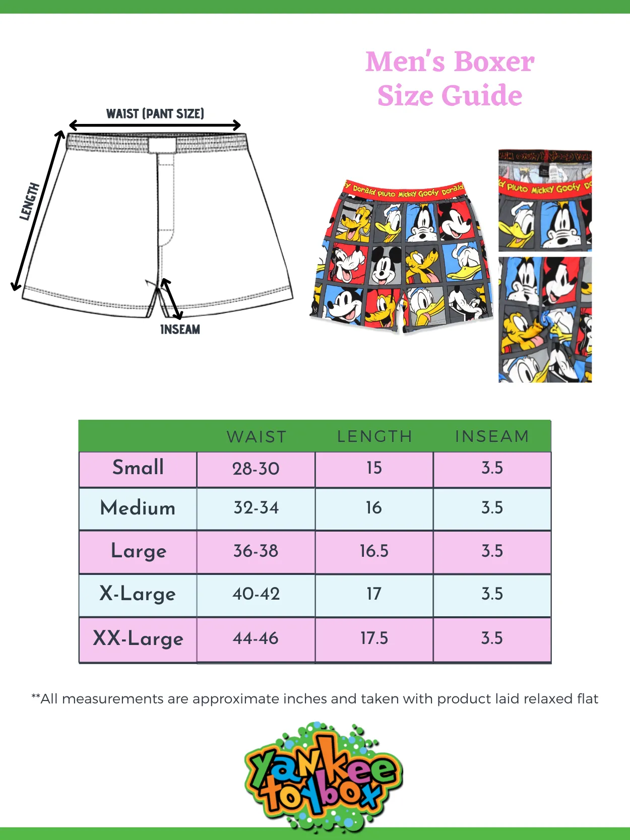 Mickey Mouse and Friends Comic Style Boxer Shorts