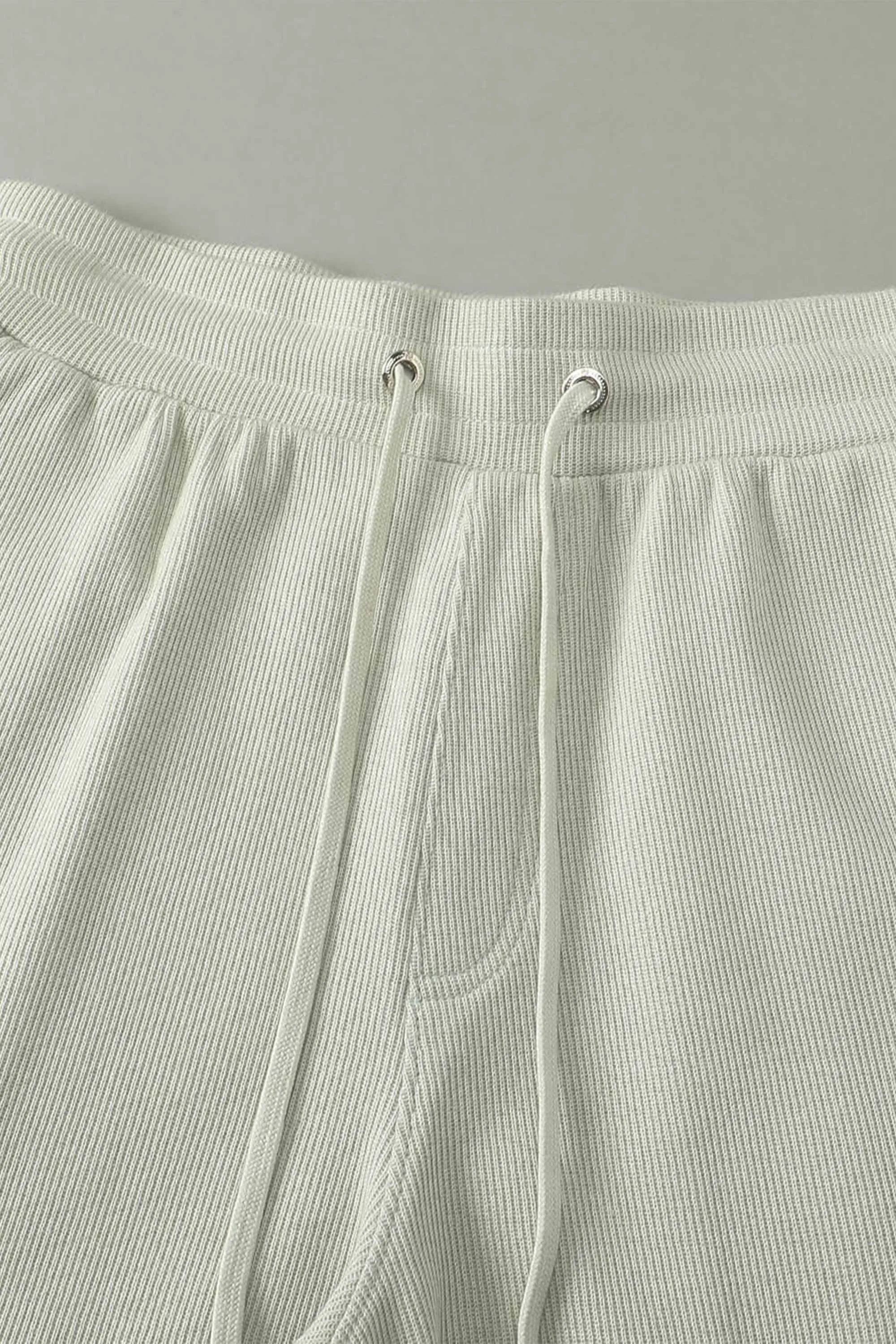 Mint Green Sweater Knit Shorts