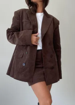 Mocha Corduroy Blazer