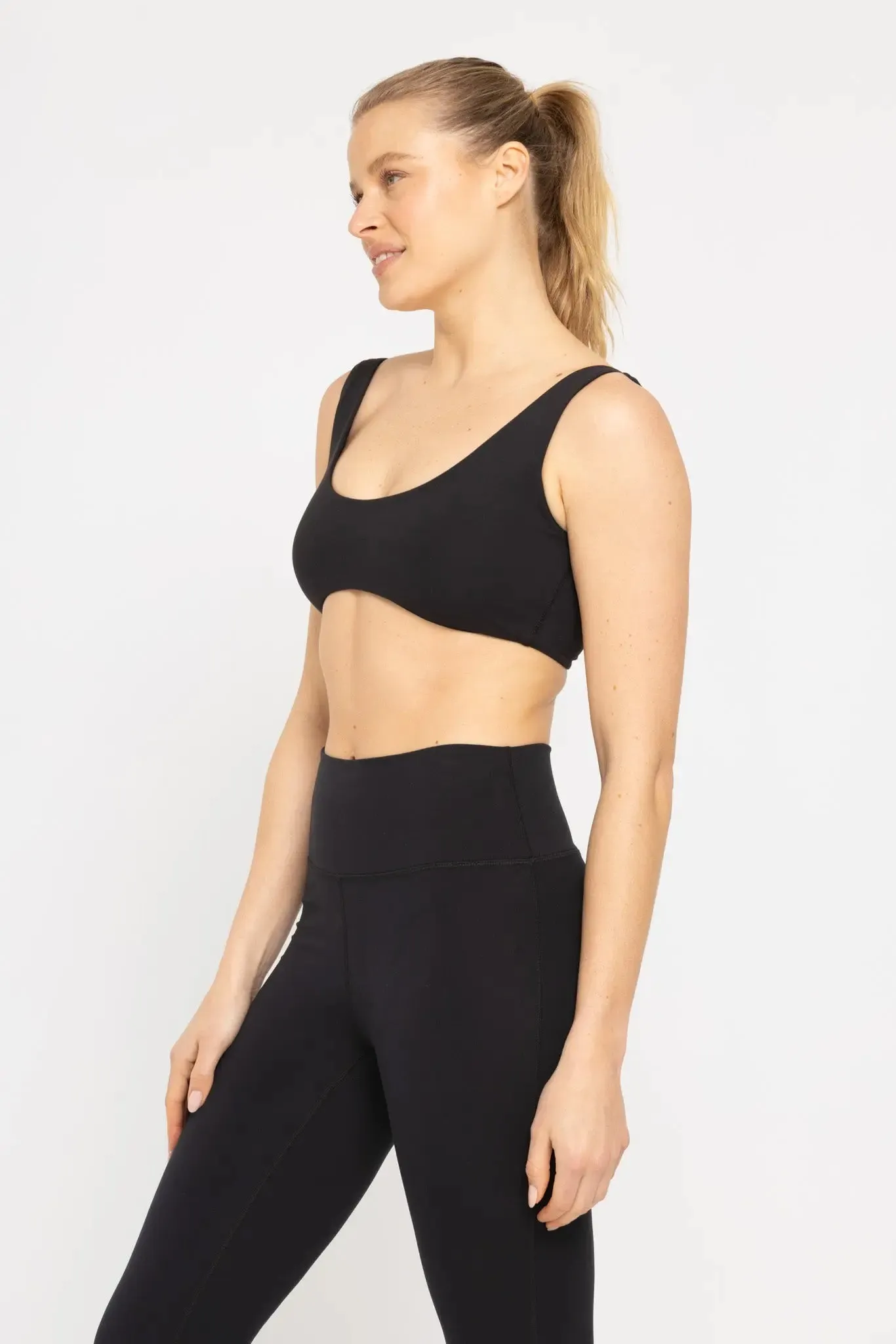 Mono B Micro Cropped Sports Bra – Stylish, Supportive & Eco-Friendly