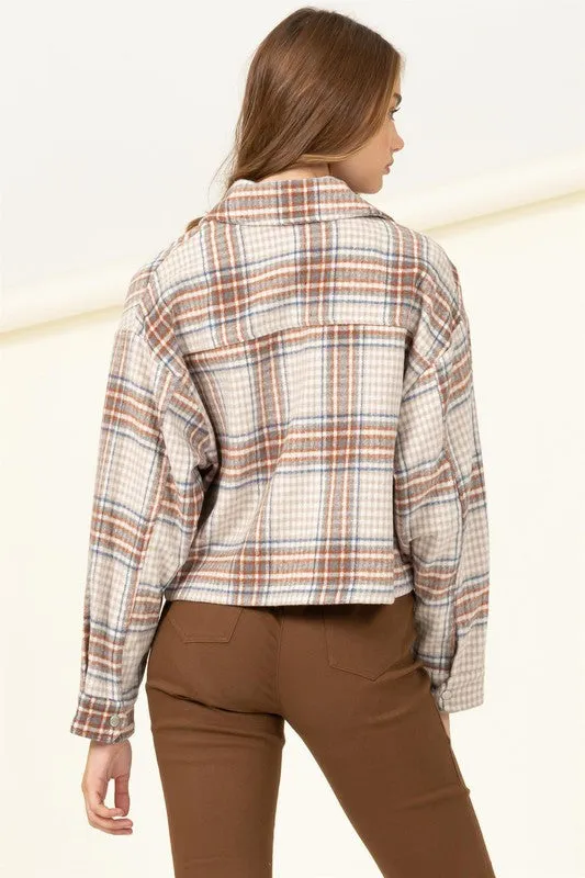 My Squad Plaid Button Jacket - Final Sale