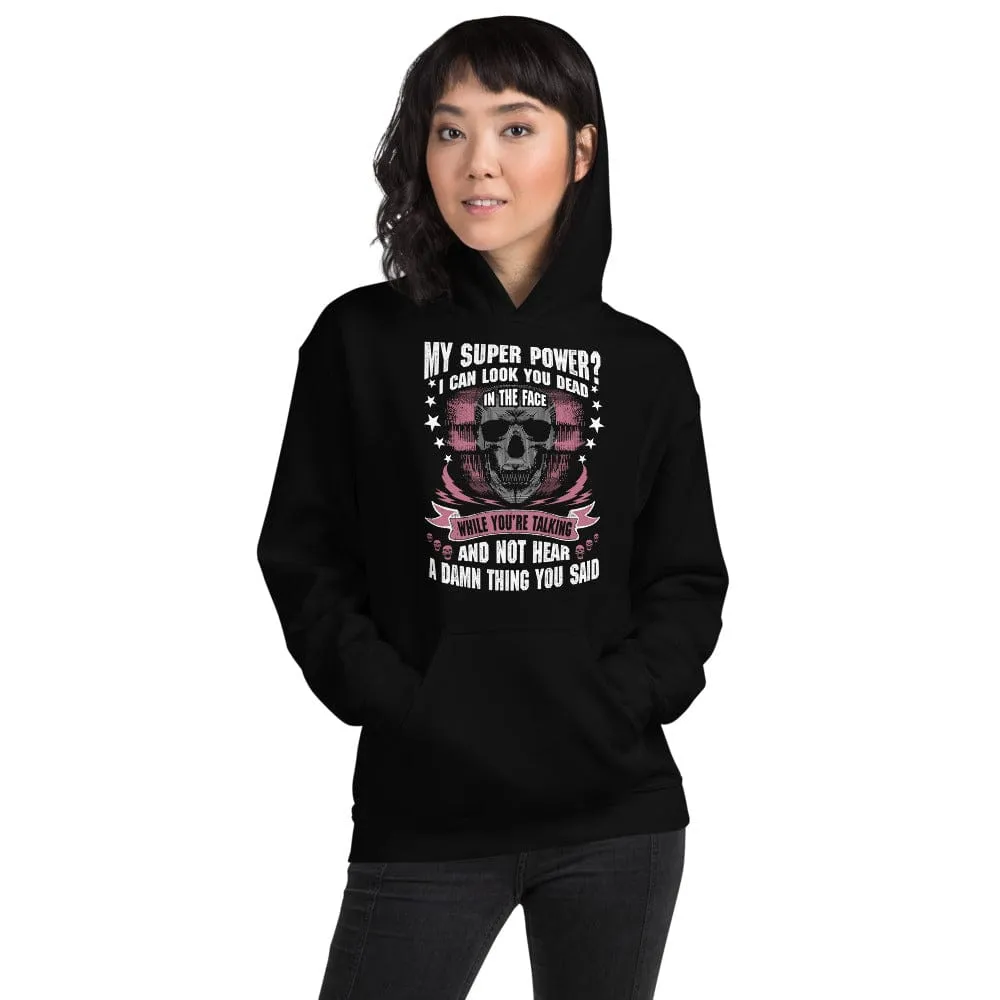 My Super Power - Skull Hoodie - up to 5XL