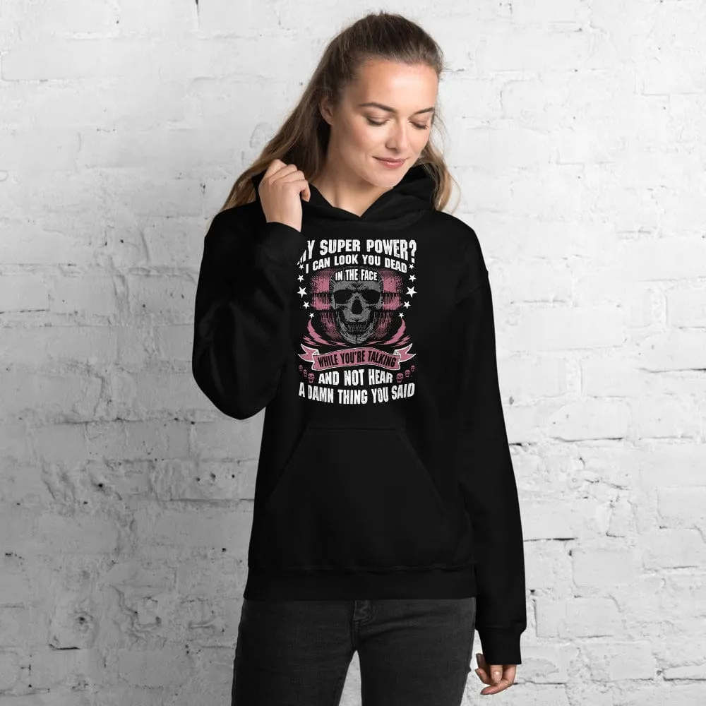 My Super Power - Skull Hoodie - up to 5XL