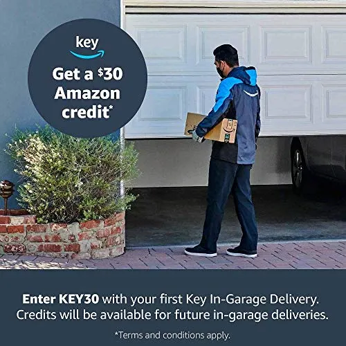 myQ Smart Garage Door Opener Chamberlain myQ-G0401 - Wireless Smart Garage Hub and Controller, Wi-Fi and Bluetooth, Smartphone Control, White