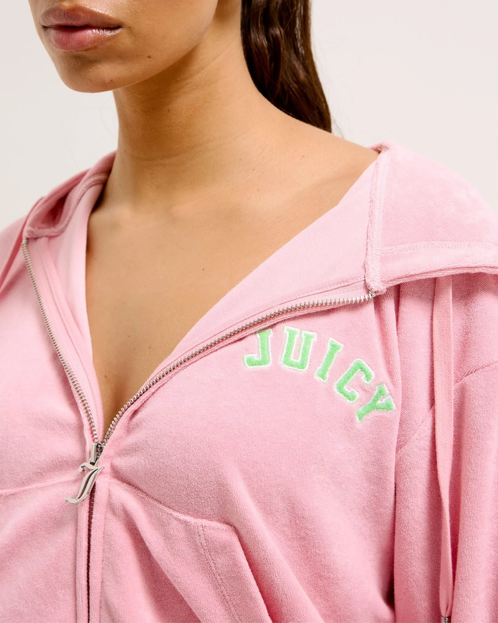 Nala Collegate Oversized Cropped Hoodie