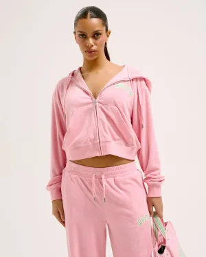 Nala Collegate Oversized Cropped Hoodie