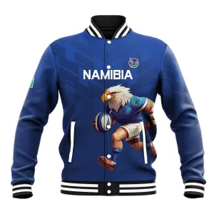 Namibia Rugby Custom Baseball Jacket Eagle Mascot - Sporty Style LT15
