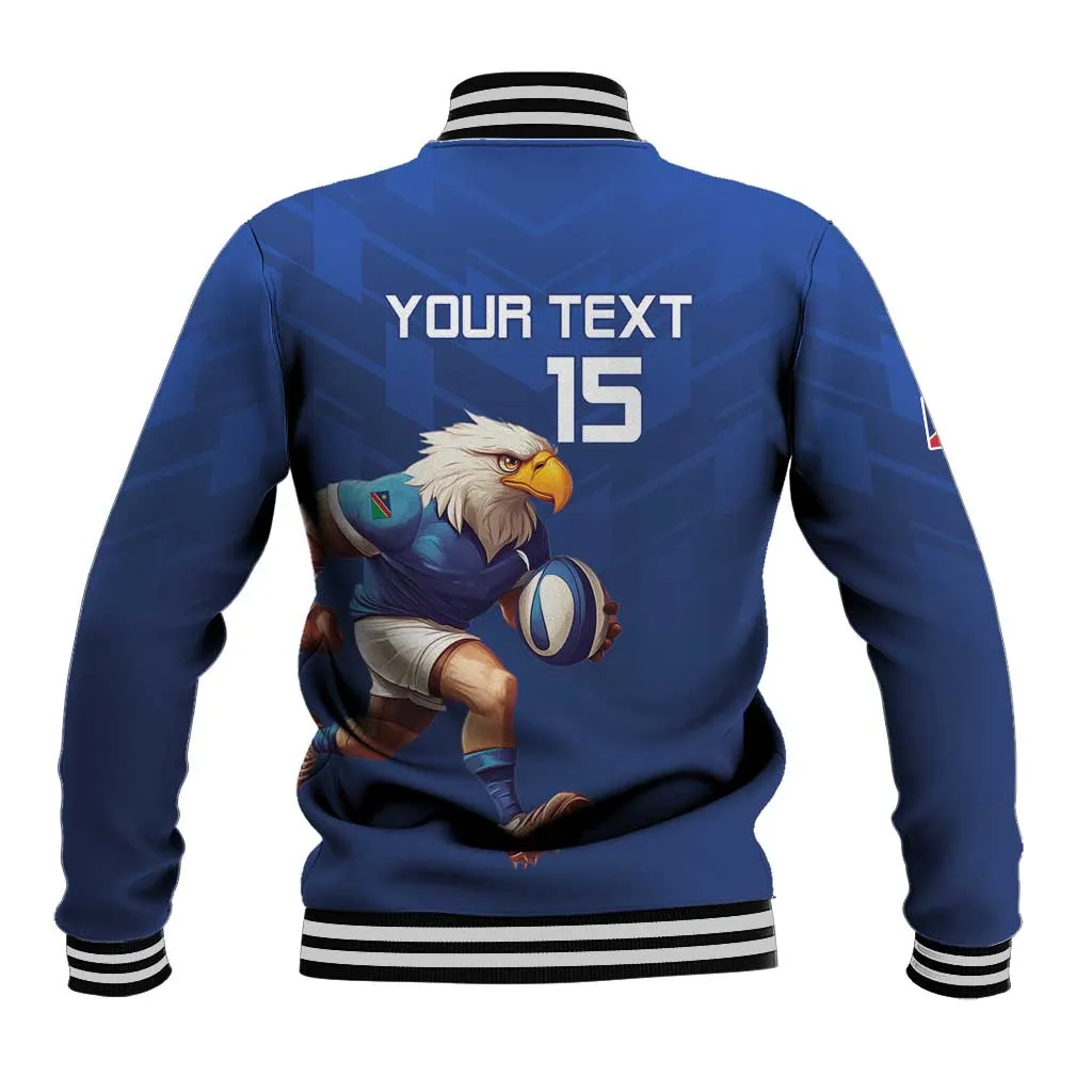 Namibia Rugby Custom Baseball Jacket Eagle Mascot - Sporty Style LT15