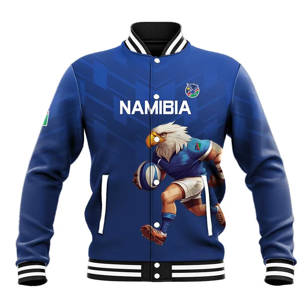 Namibia Rugby Custom Baseball Jacket Eagle Mascot - Sporty Style LT15