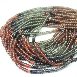 Natural Scapolite Smooth Polished Rondelle Gemstone Loose Beads Strand 4mm 14"