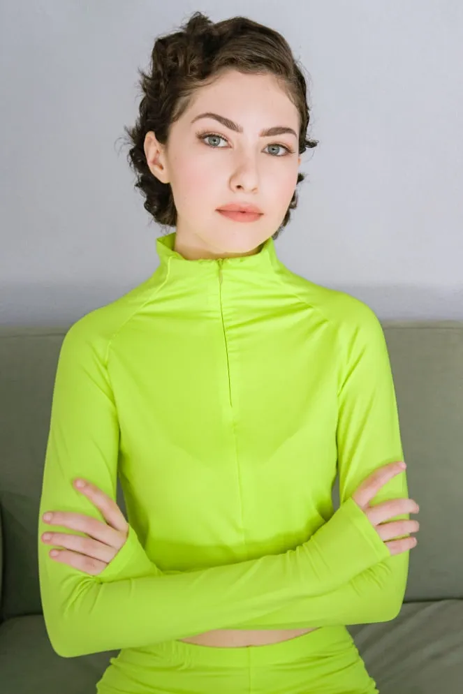 Neon Pullover & Biker Shorts