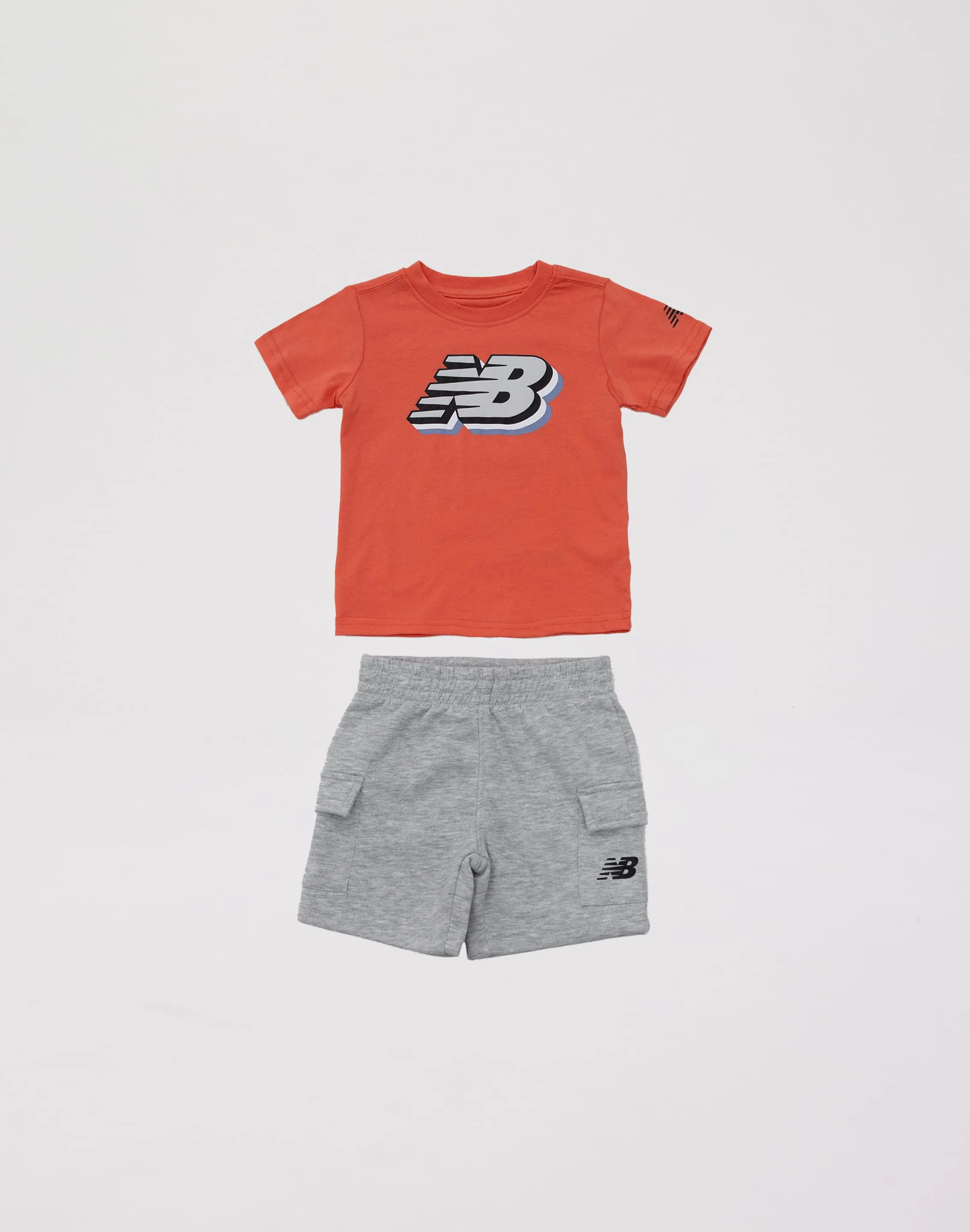 New Balance Fleece Cargo Shorts Set Toddler