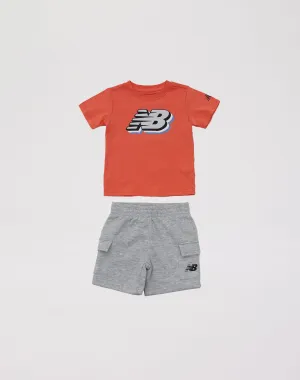New Balance Fleece Cargo Shorts Set Toddler