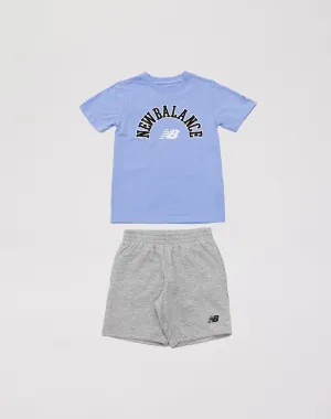 New Balance Fleece Shorts Set Grade-School