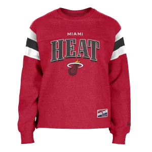 New Era Miami HEAT Red Women's Crewneck