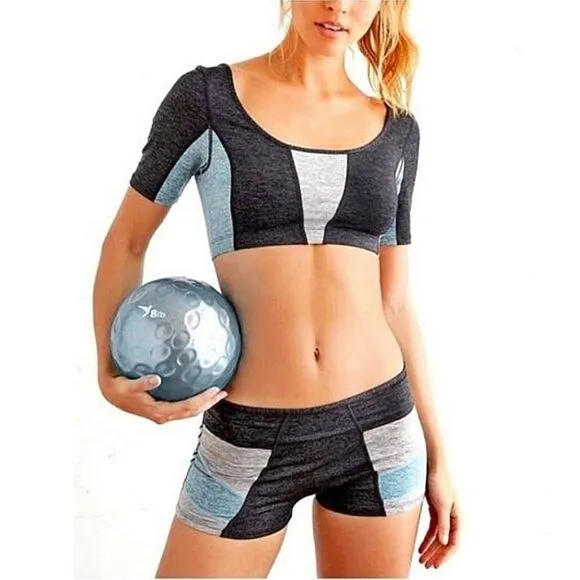 New Free People Movement Six Pack Athletic Top and Shorts Set