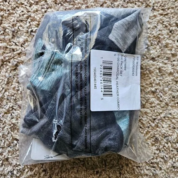 New Free People Movement Six Pack Athletic Top and Shorts Set