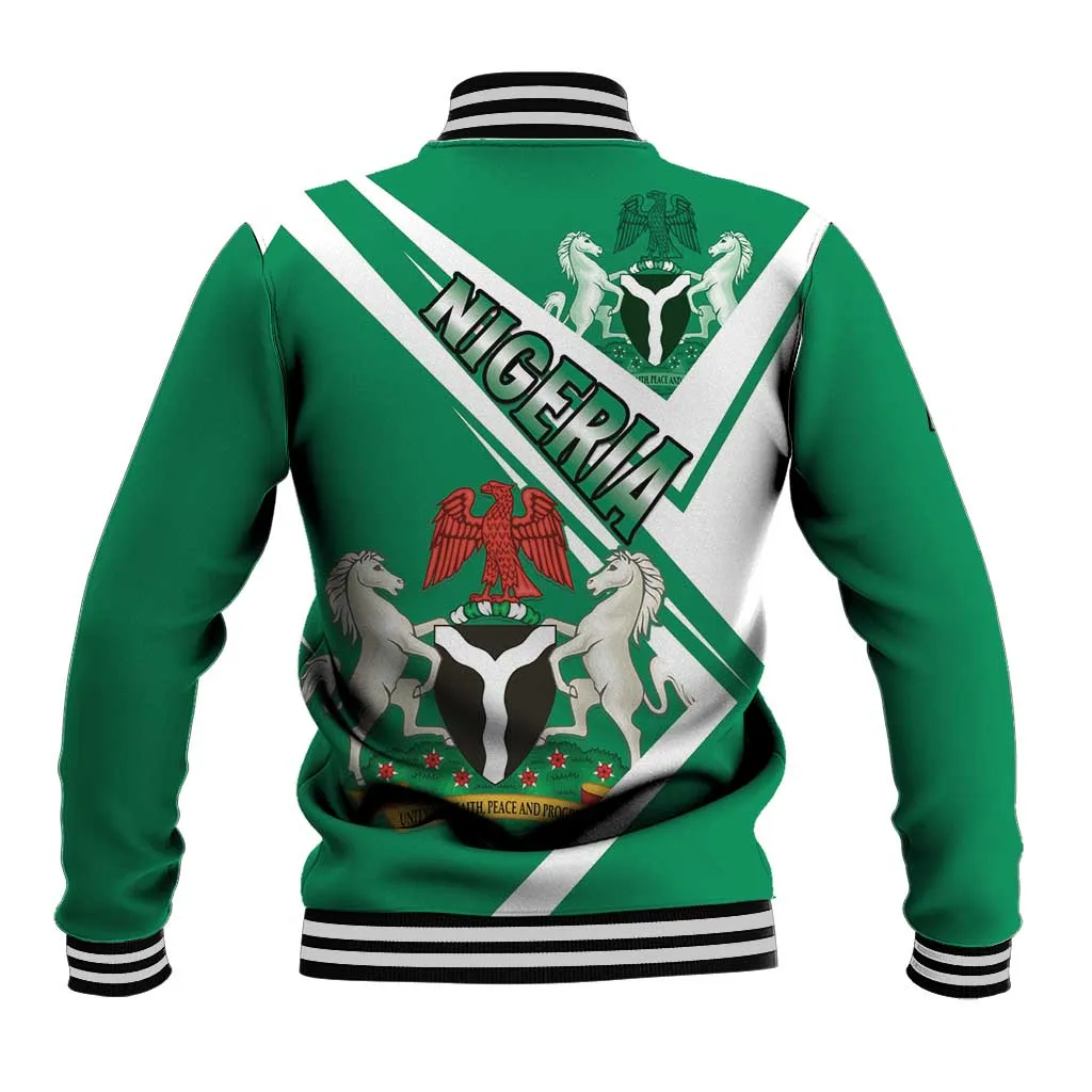 Nigeria Coat Of Arms Sporty Style Baseball Jacket LT15