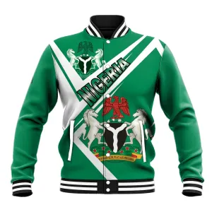 Nigeria Coat Of Arms Sporty Style Baseball Jacket LT15