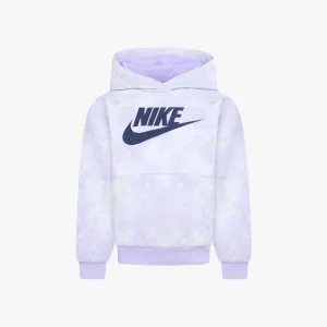 Nike Girls Printed Club Hoody Barley Grape