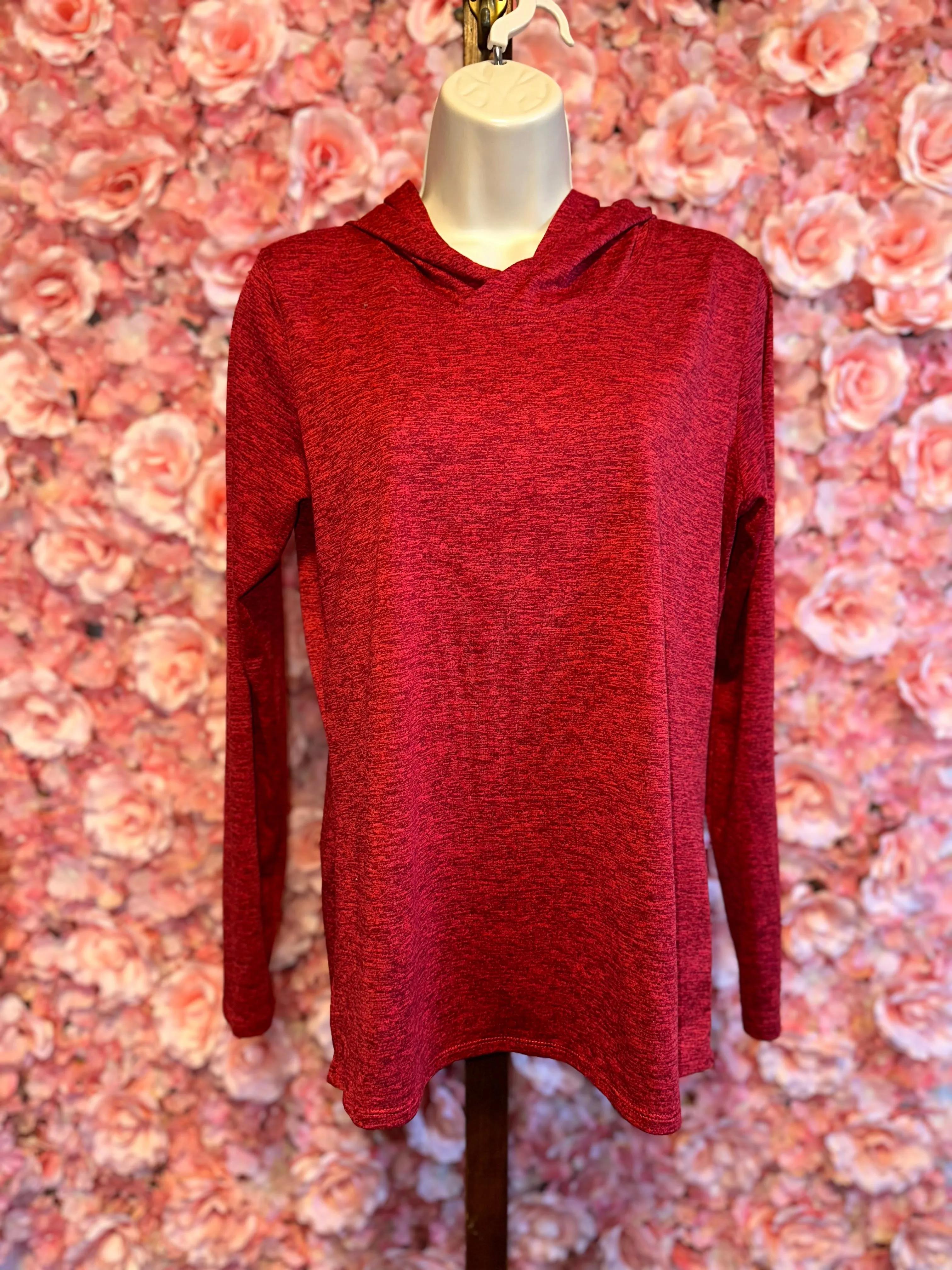 Nike (Medium) Red Dri-Fit Lightweight Hoodie