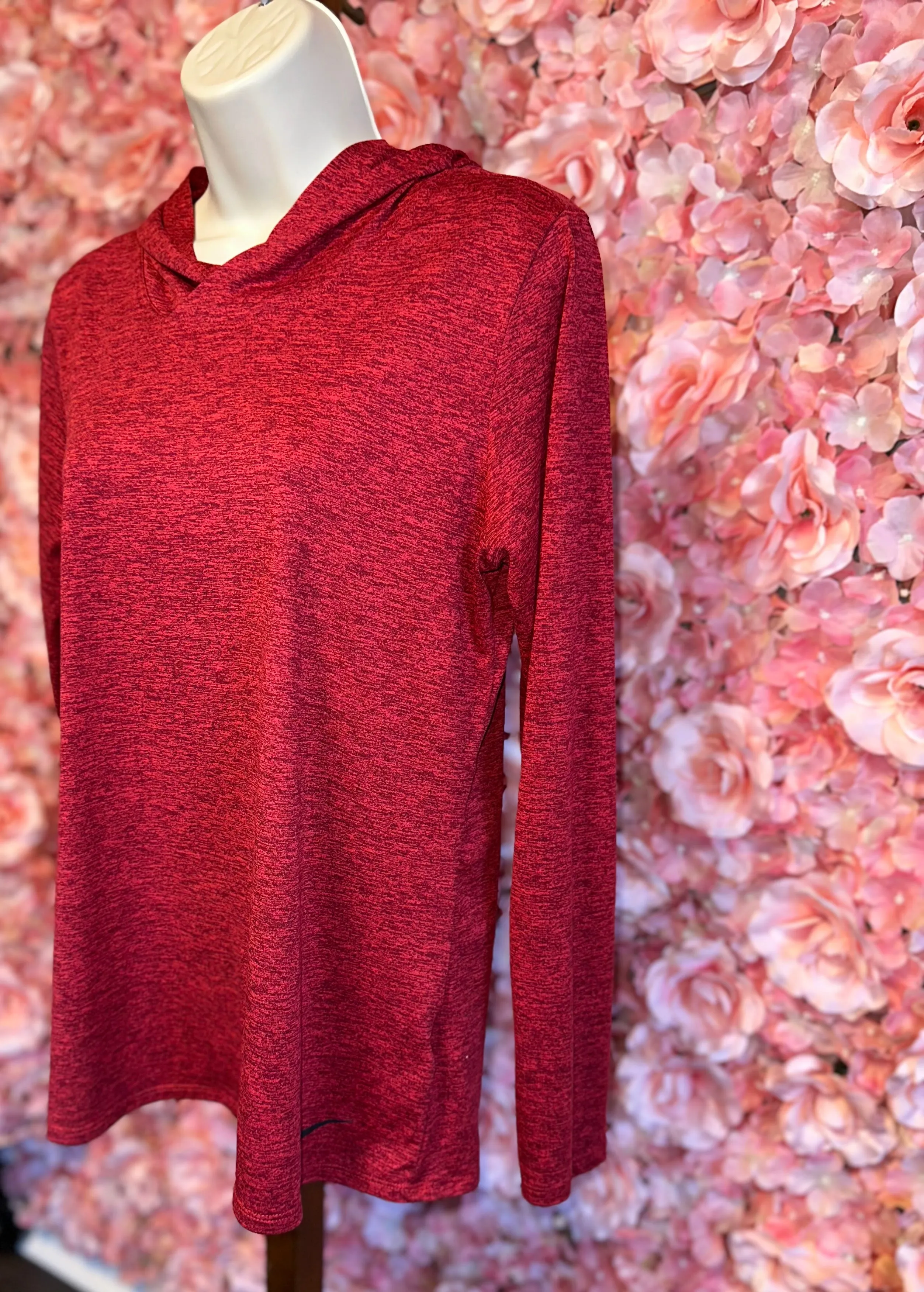 Nike (Medium) Red Dri-Fit Lightweight Hoodie