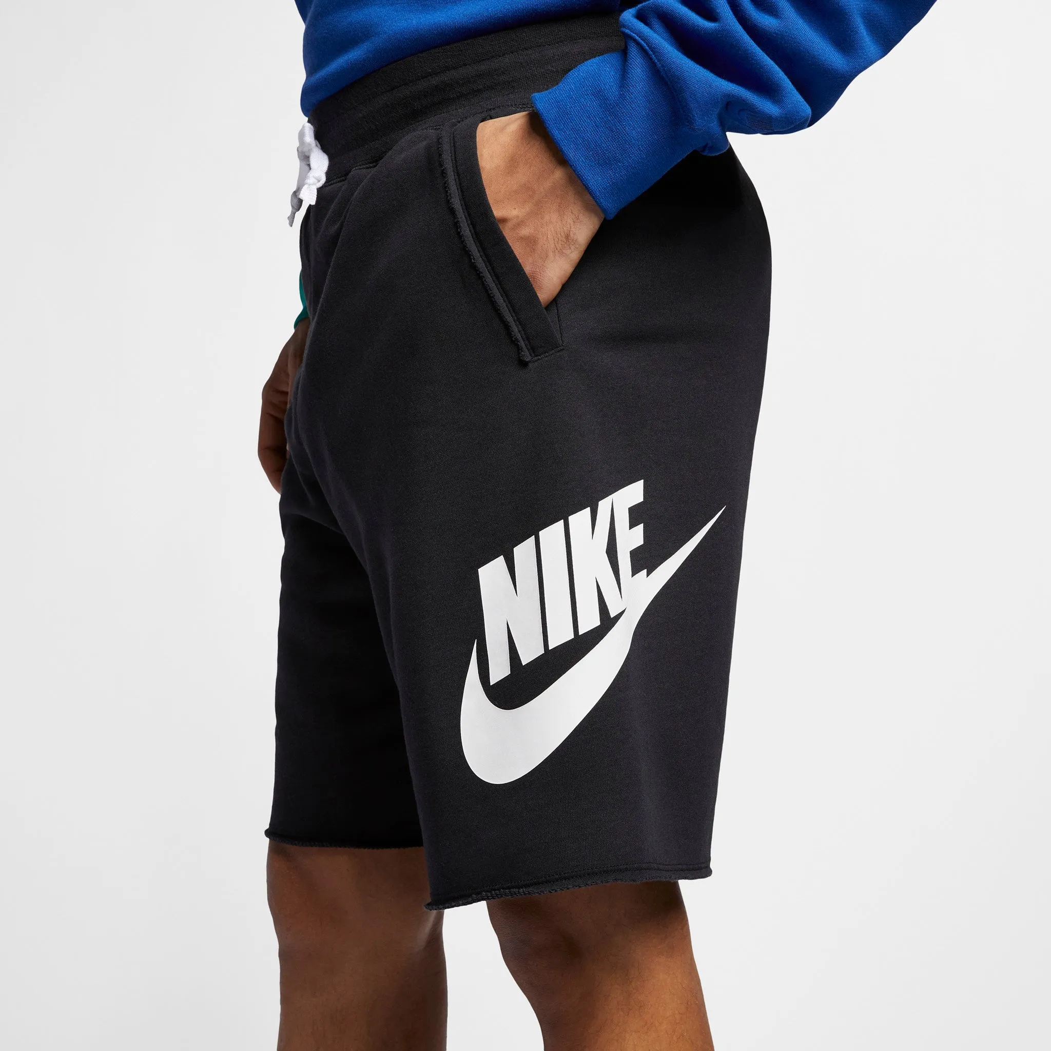 Nike Sportswear Alumni French Terry Shorts Black / White