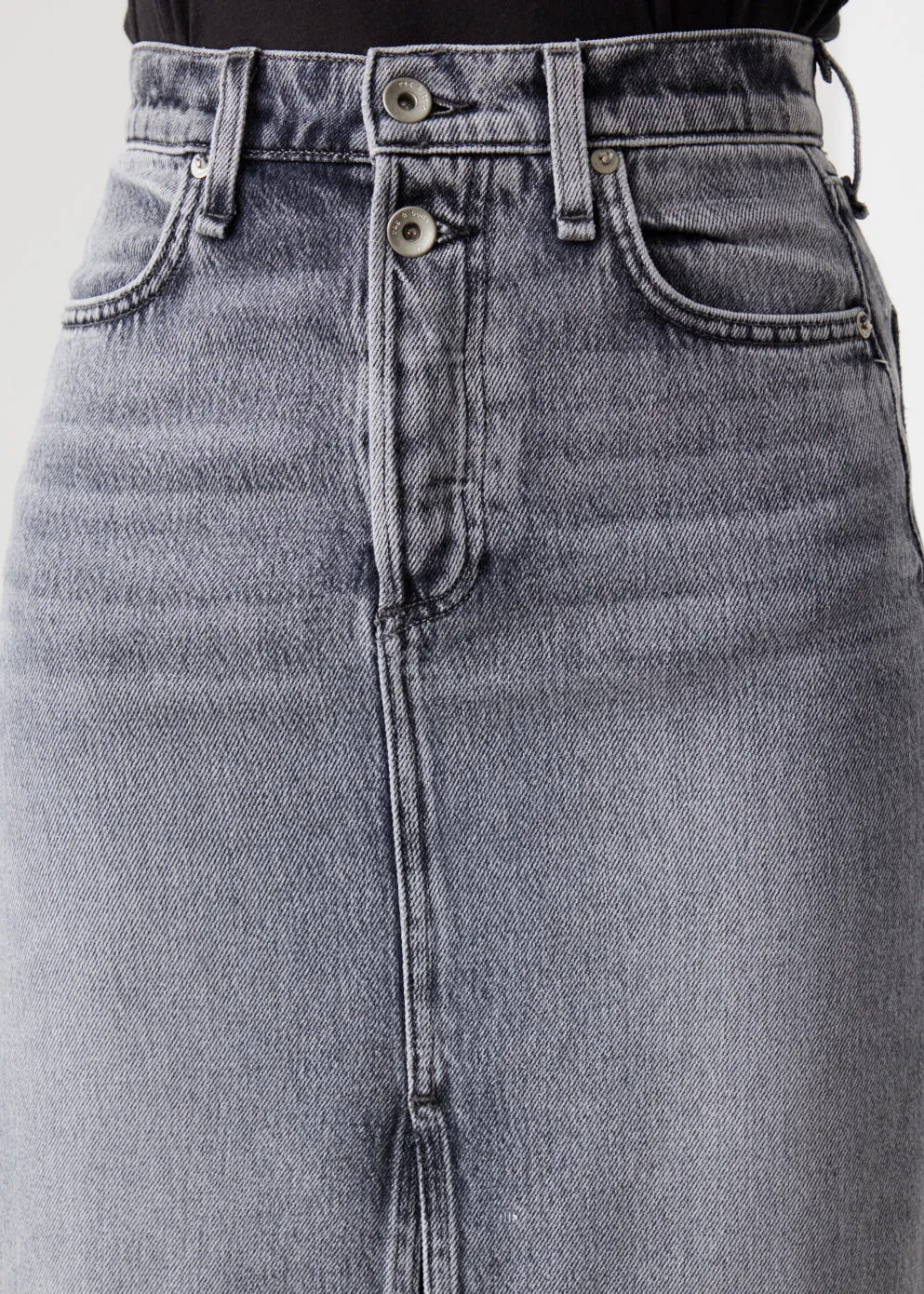 *NO STOCK* Broken In Denim High-Rise Skirt