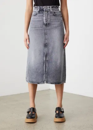 *NO STOCK* Broken In Denim High-Rise Skirt