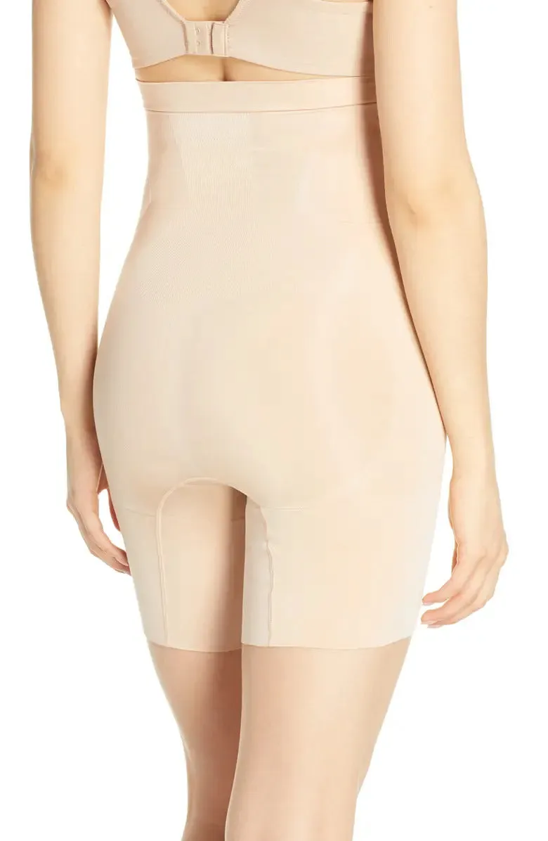 Nordstrom Item! SPANX OnCore High Waist Mid Thigh Shaper Shorts, Soft Nude, sz Large, retails $94 
