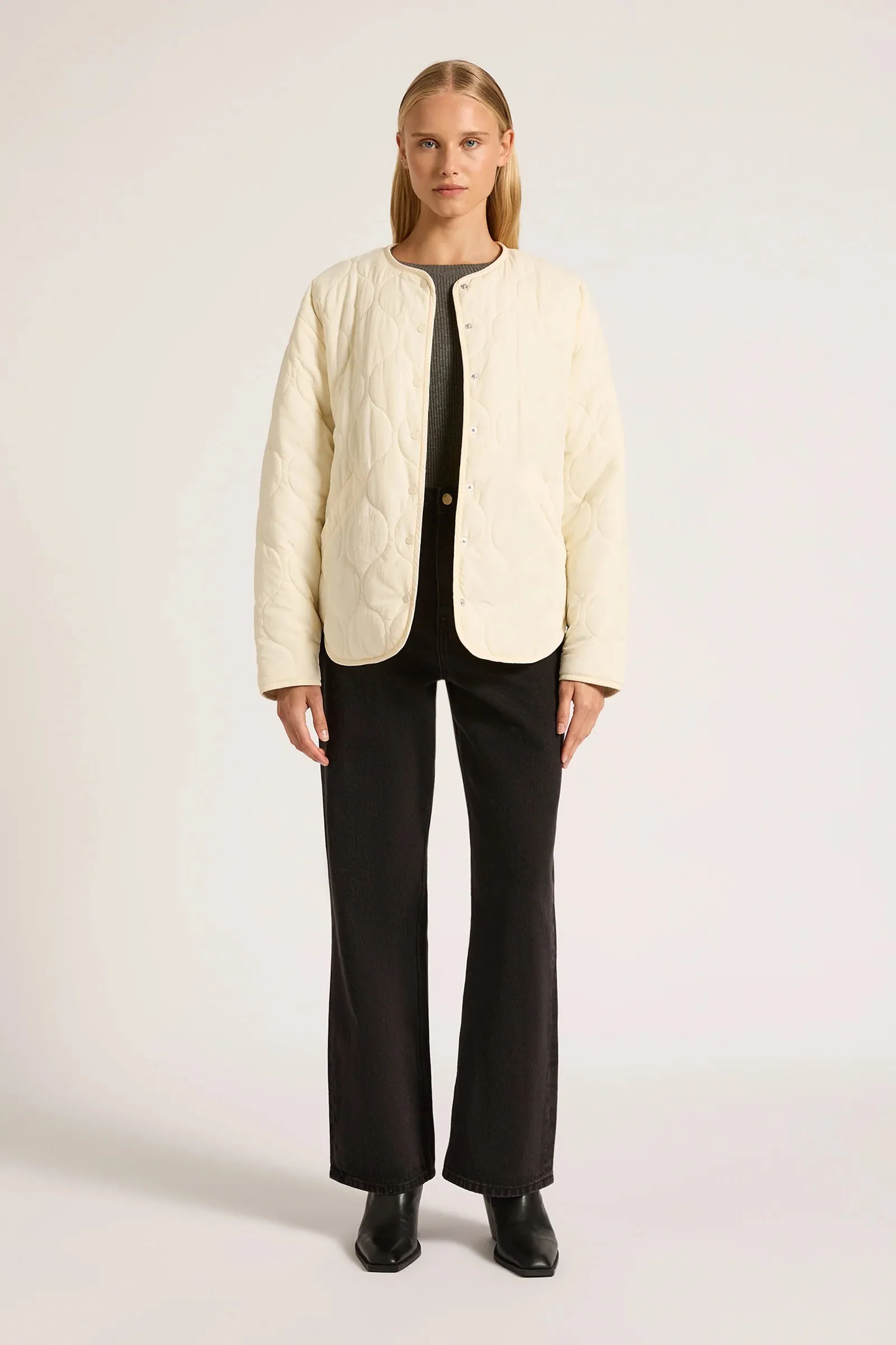 Nude Lucy Shiva Quilted Jacket Cloud