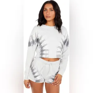 NWOT Beyond Yoga Tie Dye Come Through Shorts - Gray Tie Dye