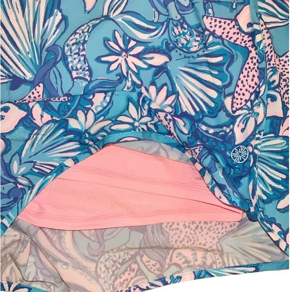 NWT LILLY PULITZER Luxletic 4’ Boca Chica shorts women’s size large