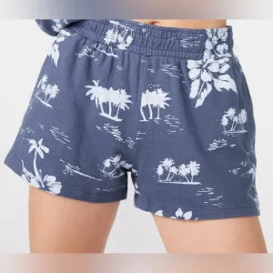 NWT Monrow &quot;New&quot; Hawaiian Vintage Ex Boyfriend Shorts