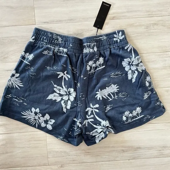 NWT Monrow &quot;New&quot; Hawaiian Vintage Ex Boyfriend Shorts