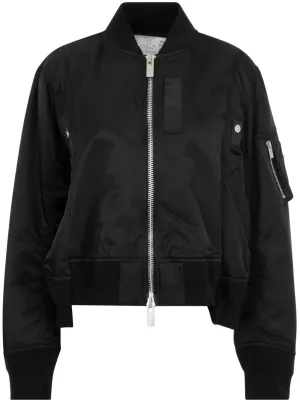 Nylon bomber jacket
