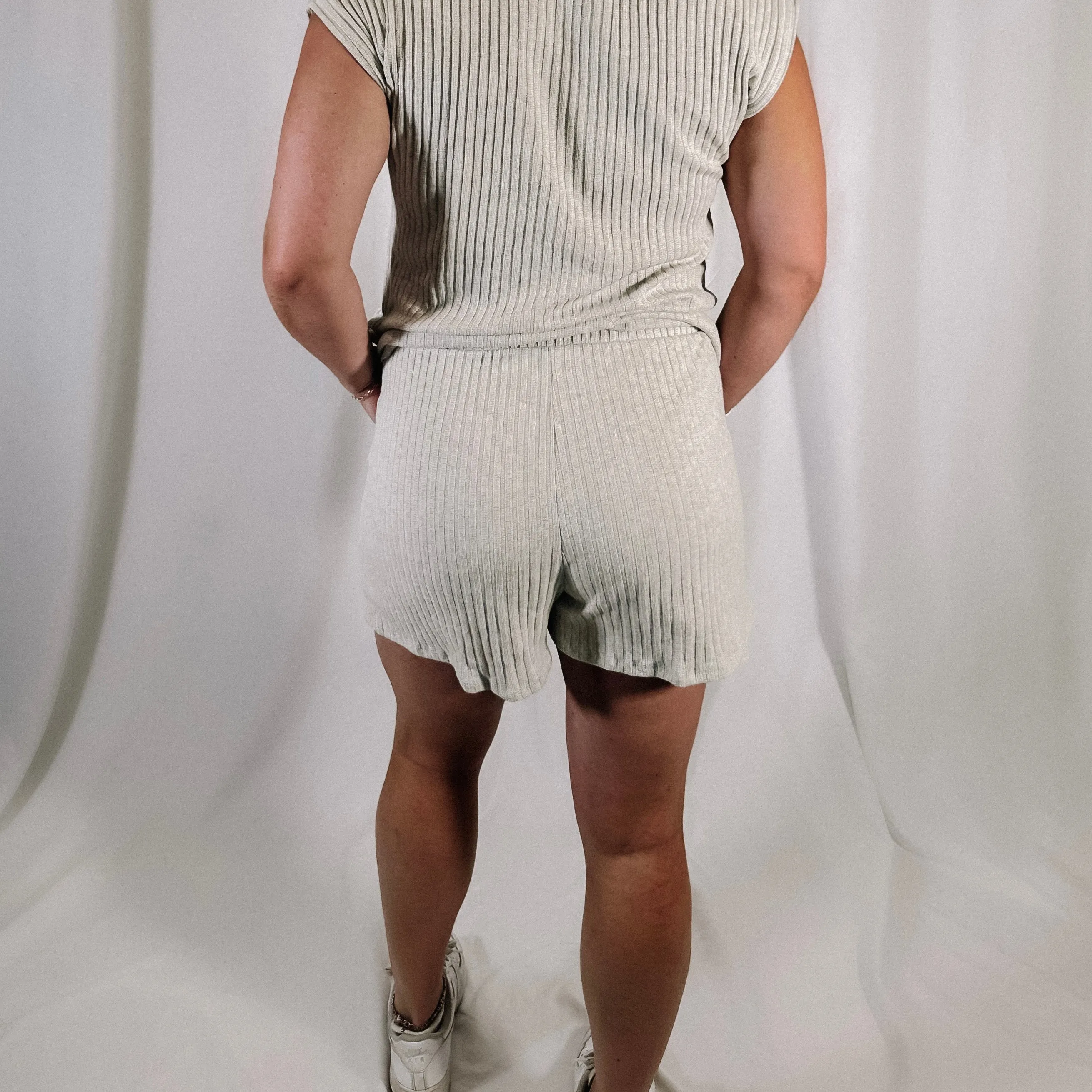 Oatmeal Knit Shorts