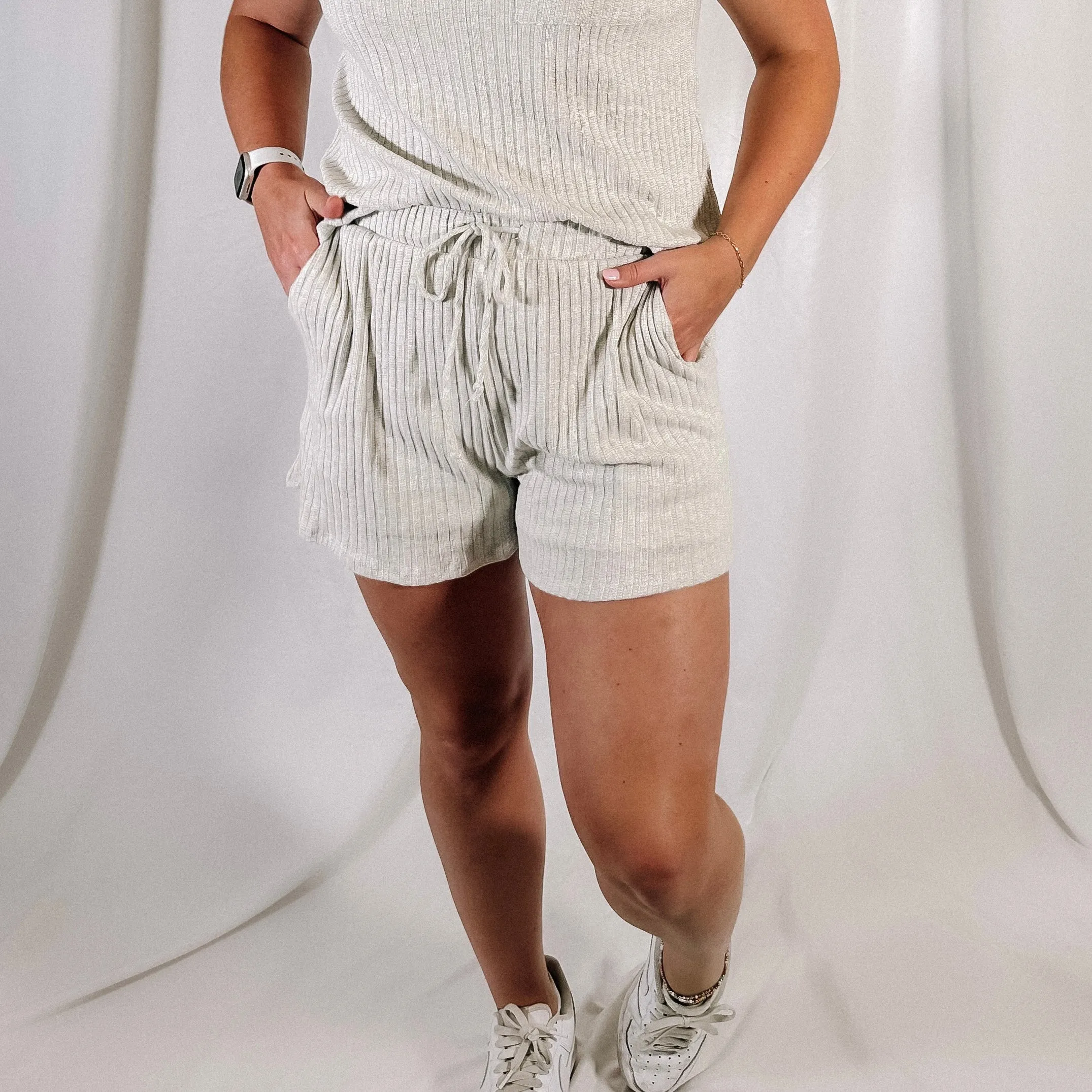 Oatmeal Knit Shorts