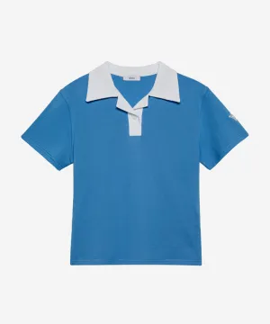 OBER Golf Color Block PK Cara T-Shirt - Blue