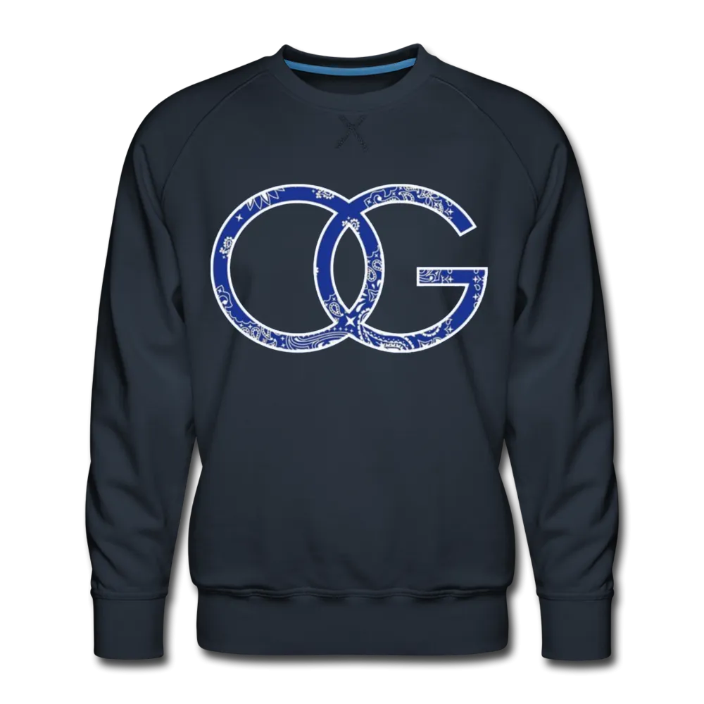 OG Crip Blue Bandana Premium Men's Sweatshirt
