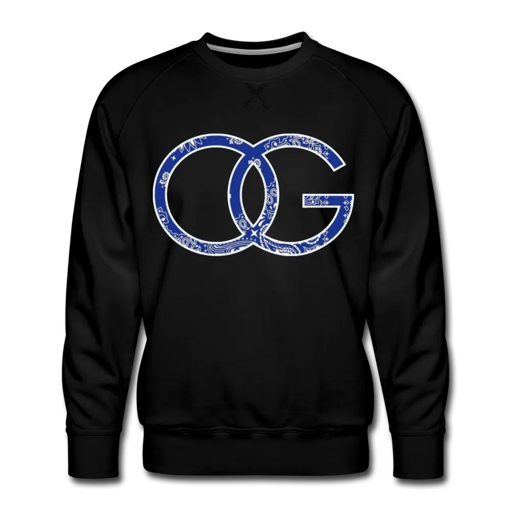 OG Crip Blue Bandana Premium Men's Sweatshirt