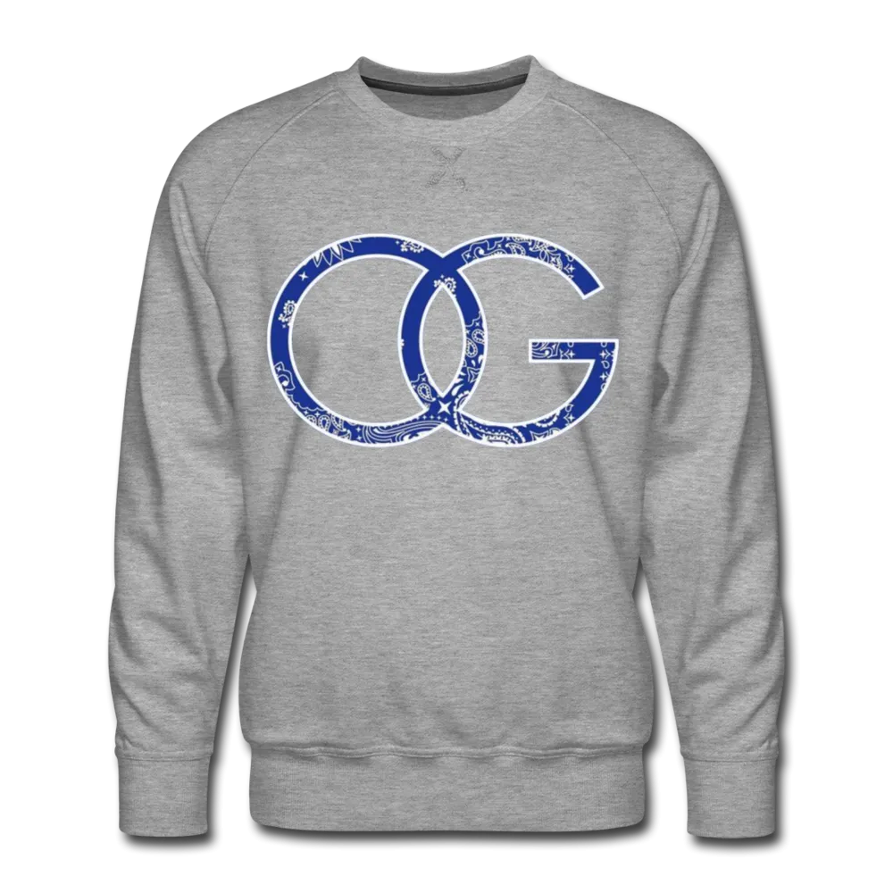 OG Crip Blue Bandana Premium Men's Sweatshirt