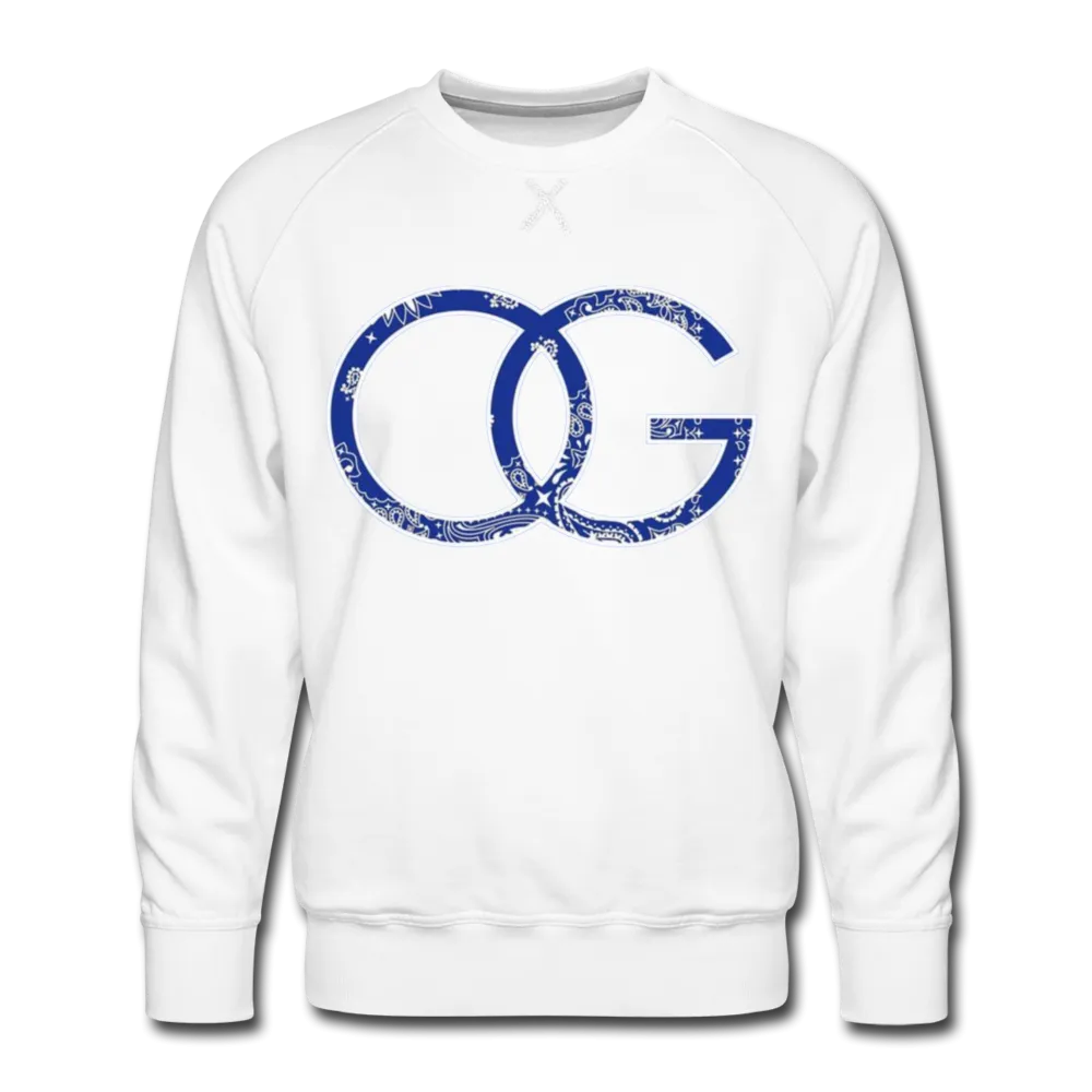 OG Crip Blue Bandana Premium Men's Sweatshirt