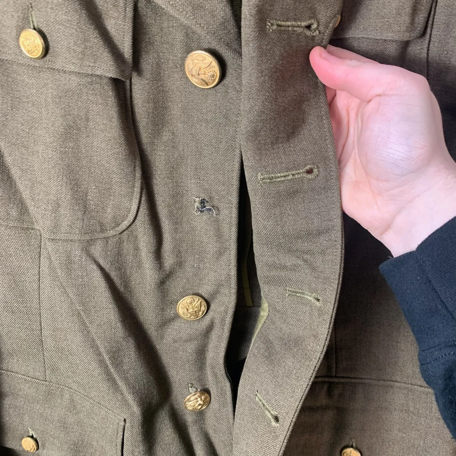 Original WW2 US Army Class A Dress Jacket 1942 - Private Ryan Prop - 38" Regular